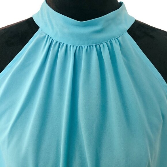 Chic Halter Blouse, Tie-Back Neck, Elegant Evening Top, Holiday Party - Picture 4 of 10